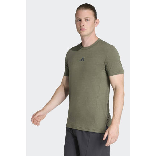 adidas Performance sportshirt olijfgroen afbeelding