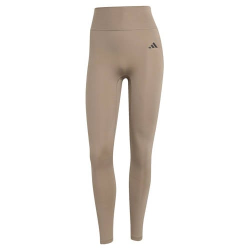 adidas Performance sportlegging 7/8 lichtbruin afbeelding