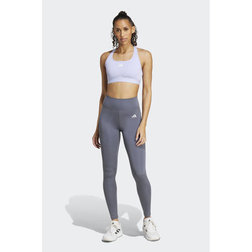 adidas Performance sportlegging grijsblauw afbeelding