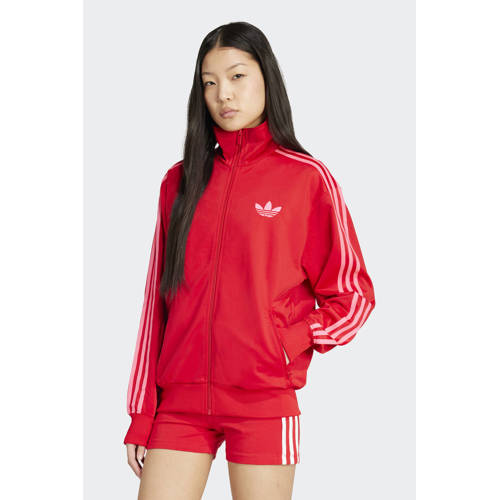 adidas Originals trainingsjack Firebird rood/roze afbeelding