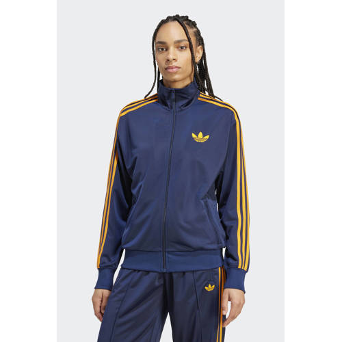 adidas Originals trainingsjack Firebird donkerblauw/oranje afbeelding