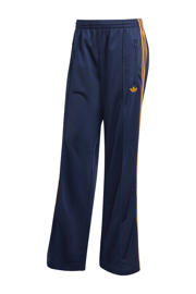 thumbnail: Donkerblauw en oranje dames adidas Originals trainingsbroek Firebird Loose van polyester met regular fit, regular waist en effen