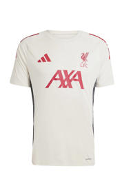 thumbnail: Witte heren adidas Performance Senior Liverpool FC voetbalshirt van polyester met korte mouwen en ronde hals