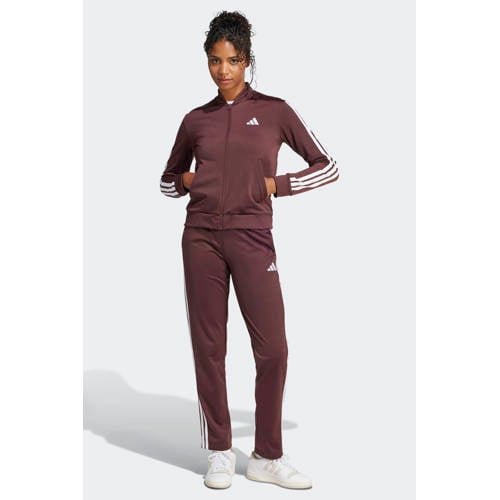 adidas Sportswear trainingspak ESS donkerrood afbeelding