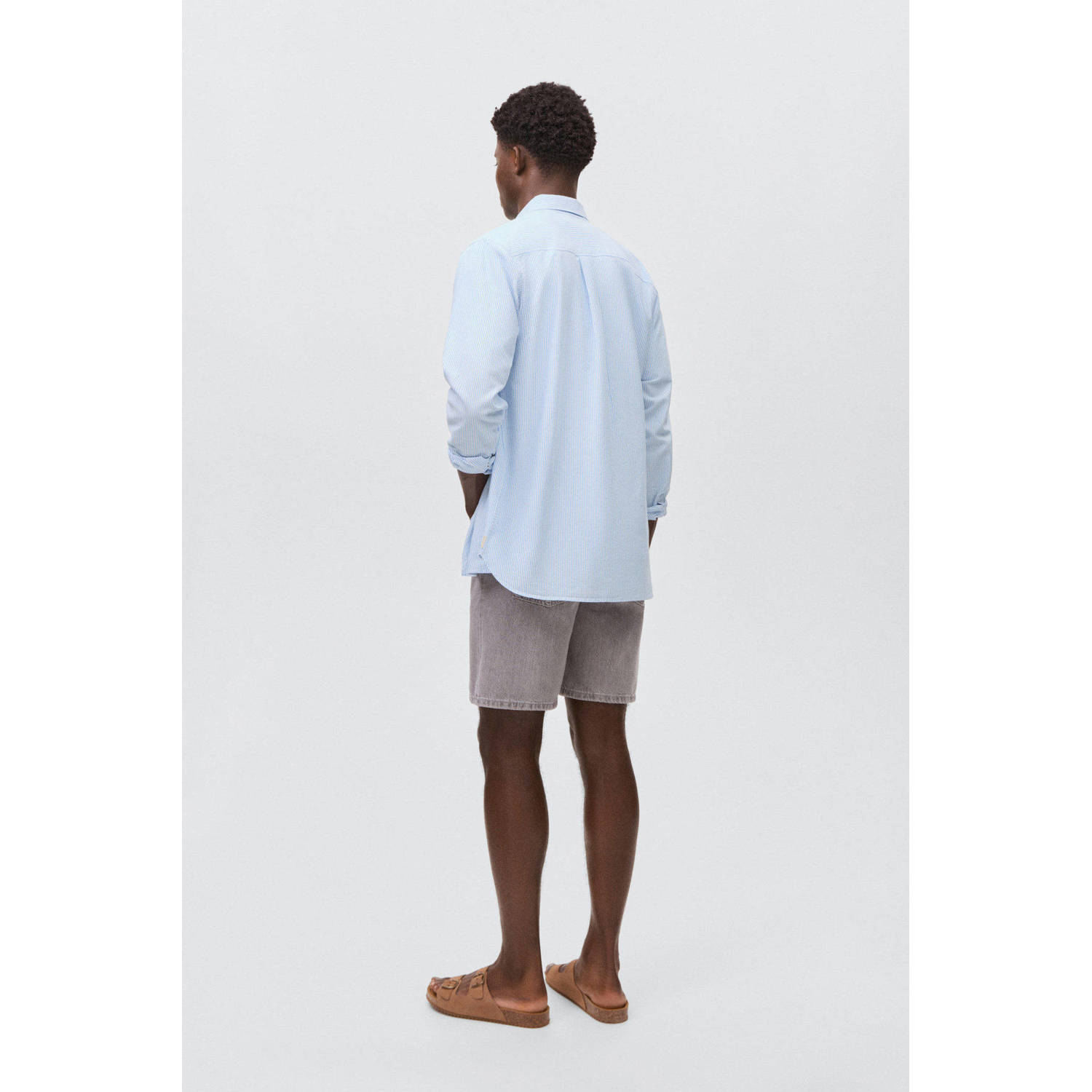 MANGO TEEN overhemd lichtblauw