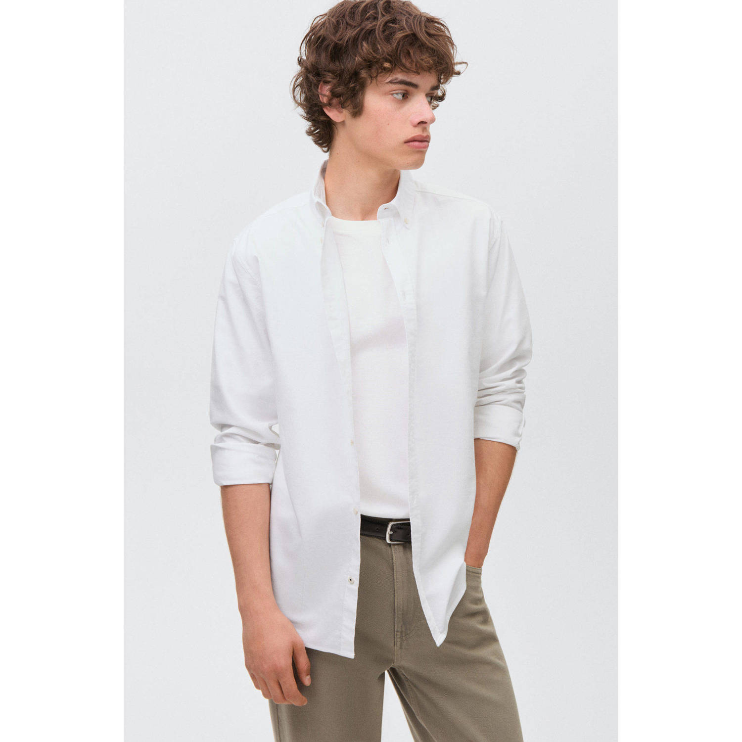 MANGO TEEN overhemd wit
