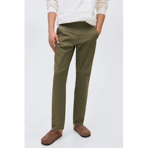 MANGO TEEN regular casual broek kaki afbeelding