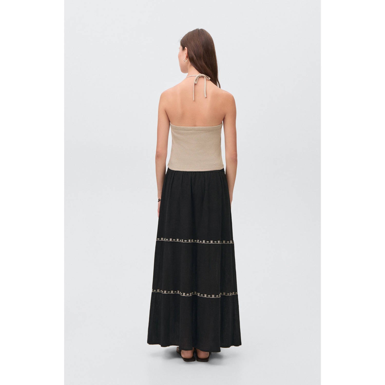 MANGO TEEN haltertop goud