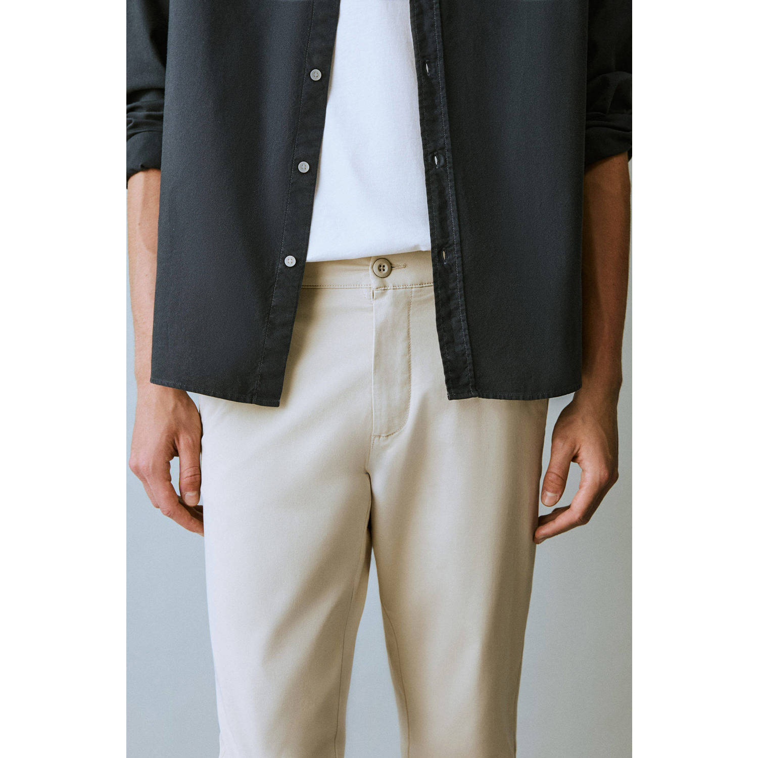 MANGO TEEN regular chino wit