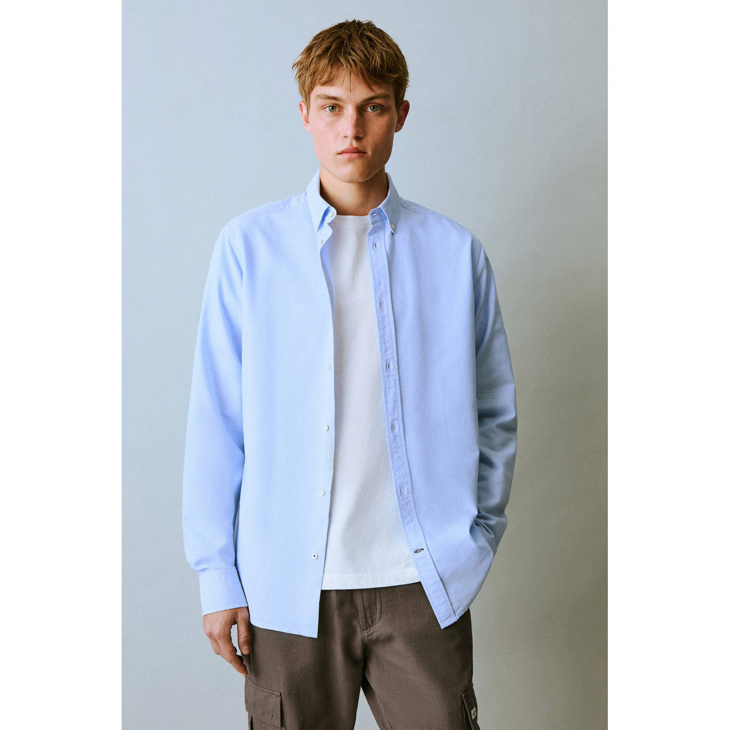 MANGO TEEN overhemd lichtblauw