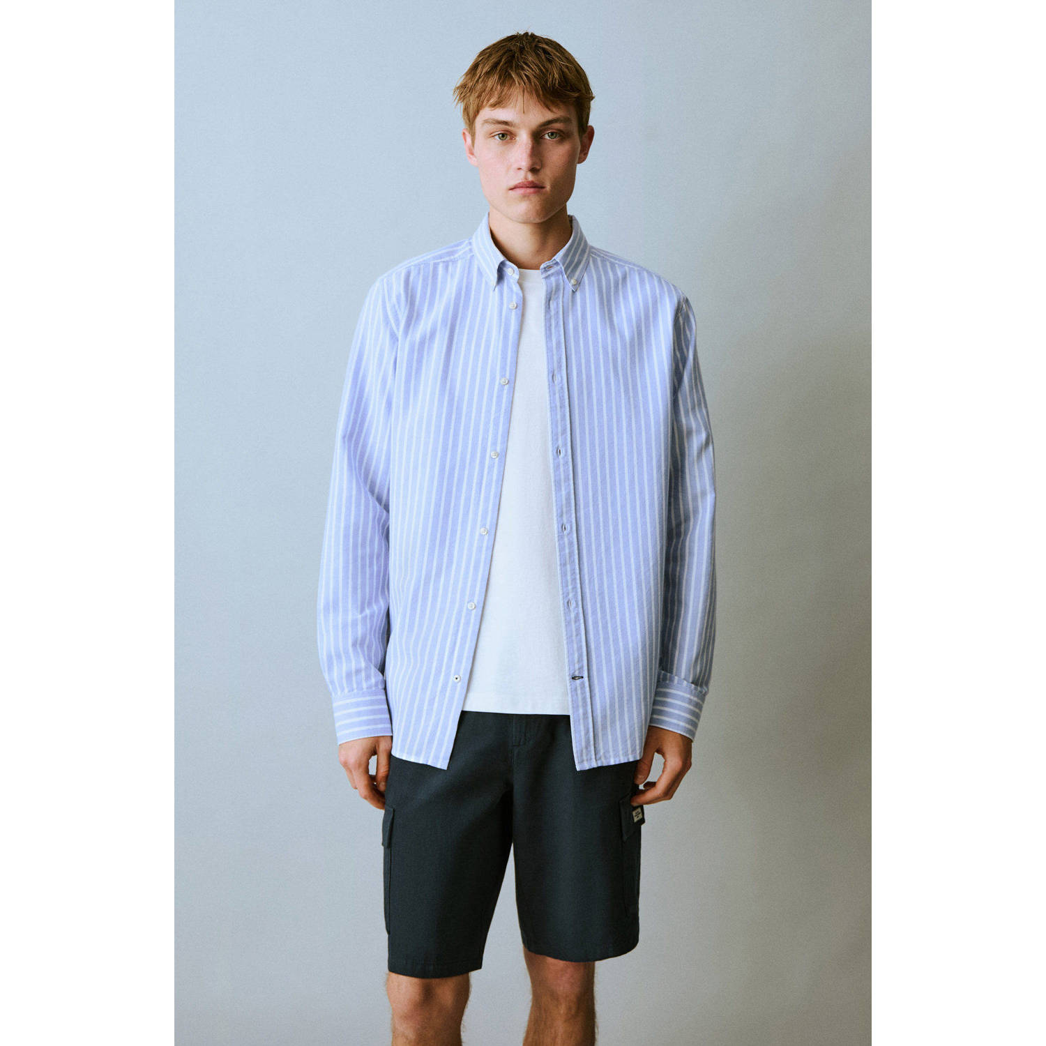 MANGO TEEN overhemd blauw
