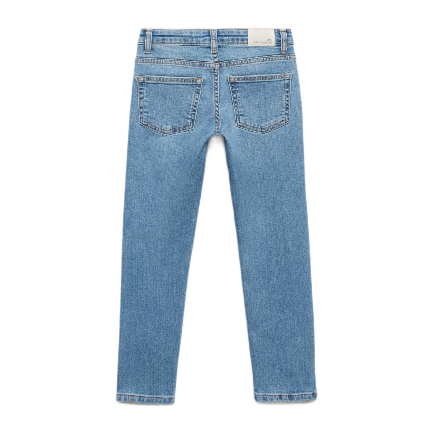Mango Kids regular waist regular fit jeans medium blue denim