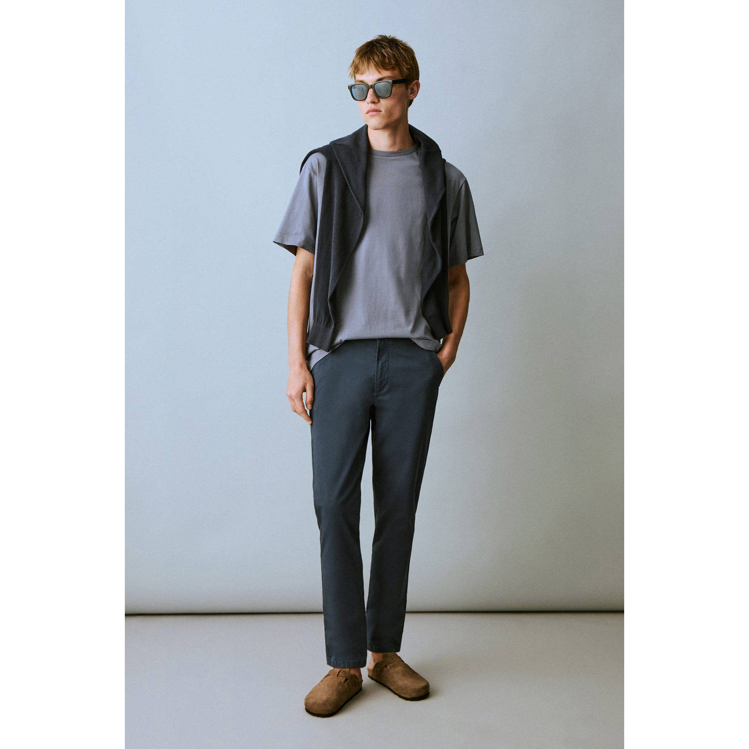 MANGO TEEN regular chino marine