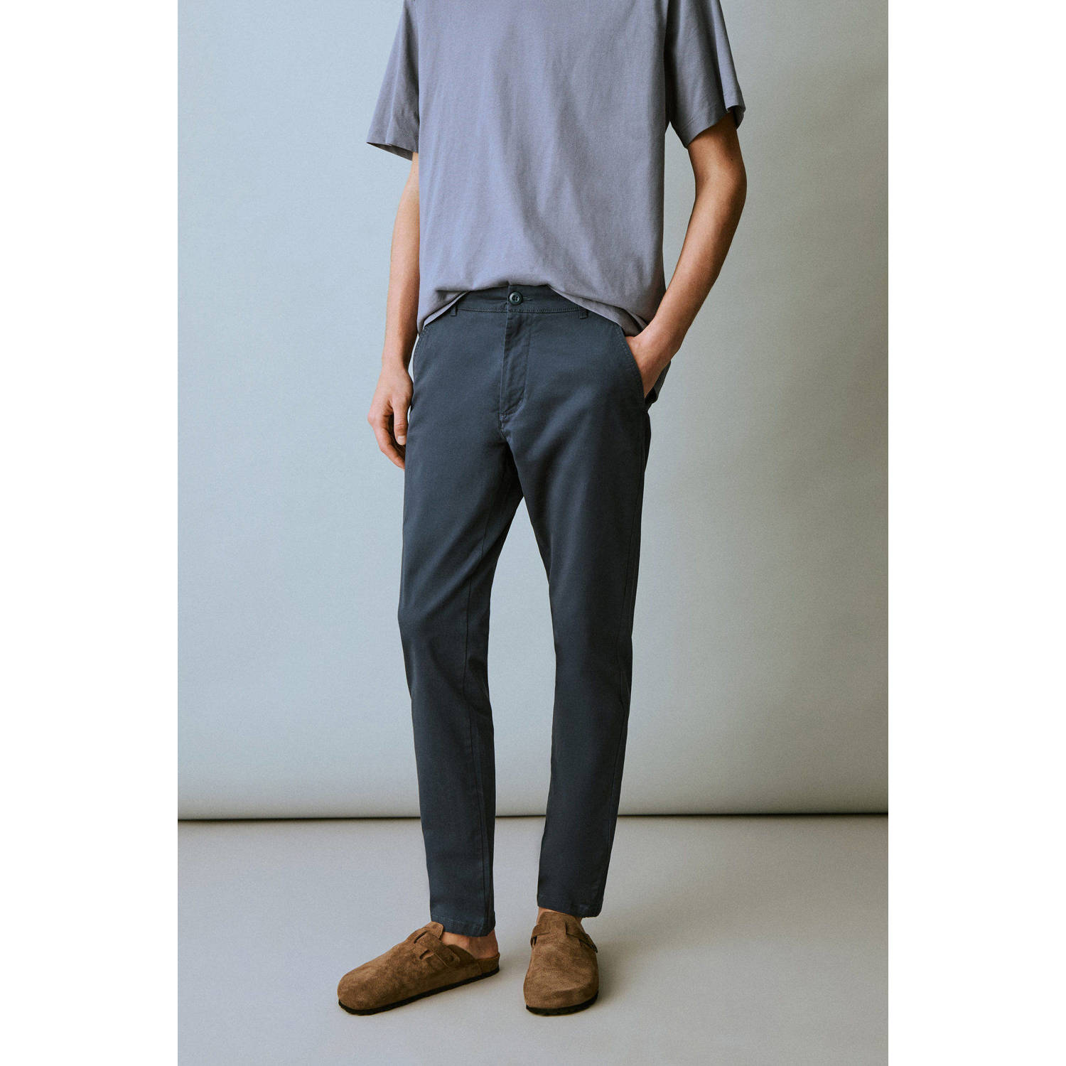 MANGO TEEN regular chino marine