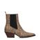 POSH by Poelman Carmen suède cowboylaarzen met dierenprint beige
