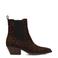 POSH by Poelman Carmen suède cowboylaarzen met panterprint cognac
