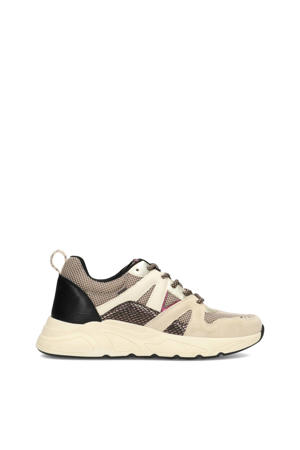Carocel chunky sneakers beige/zwart