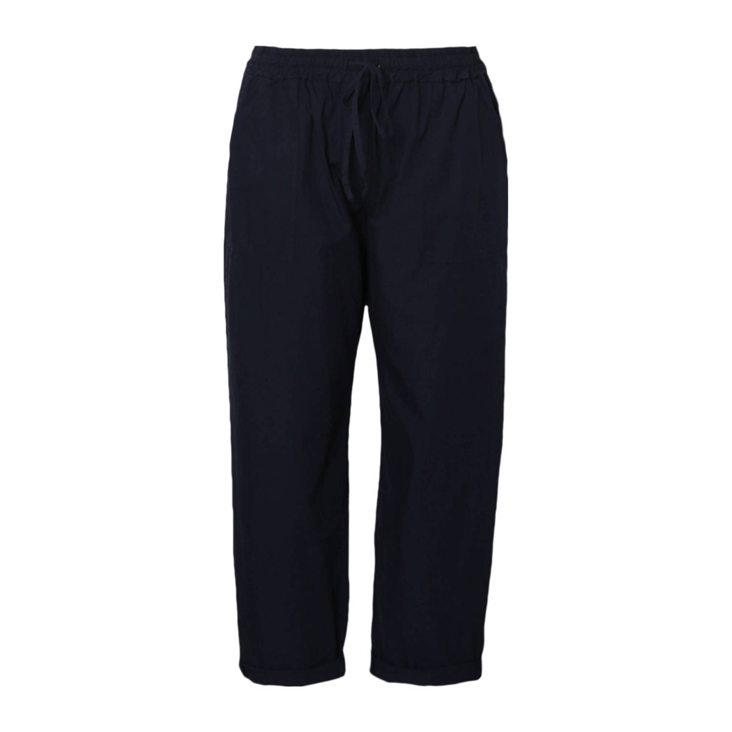 Paprika wide leg regular waist broek marine