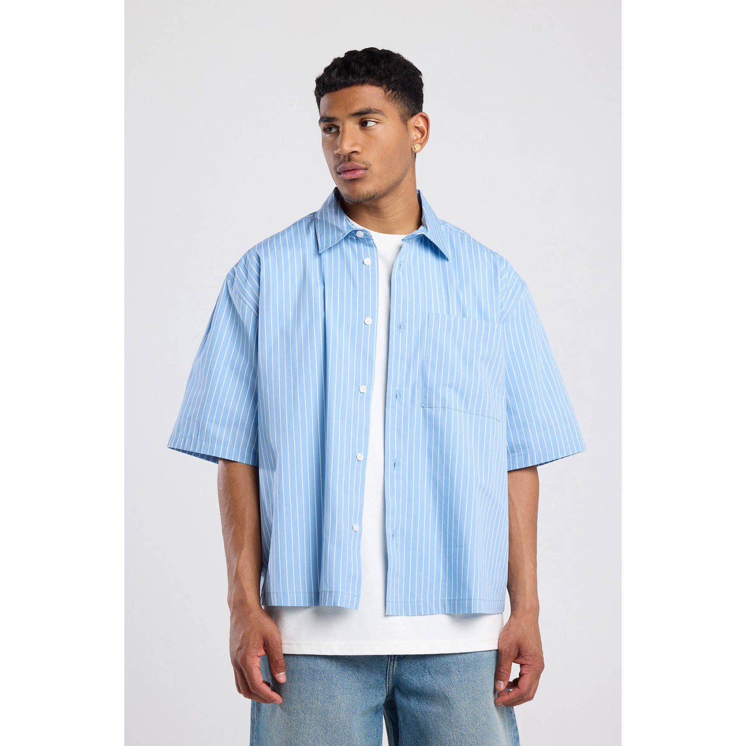 America Today casual overhemd blauw