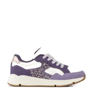 chunky sneakers paars/wit