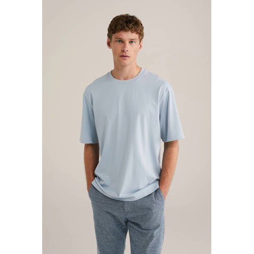 WE Fashion T-shirt lichtblauw afbeelding