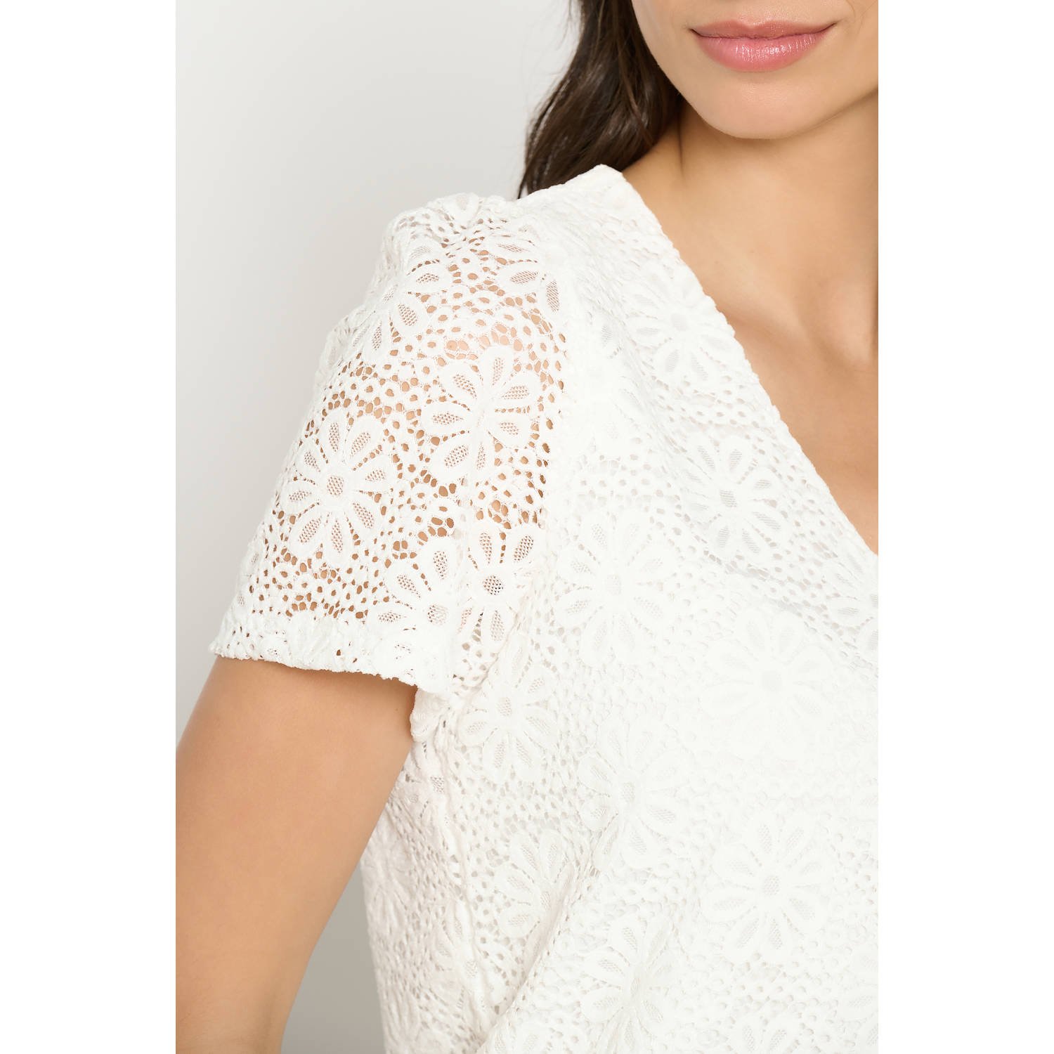LOLALIZA top wit broderie