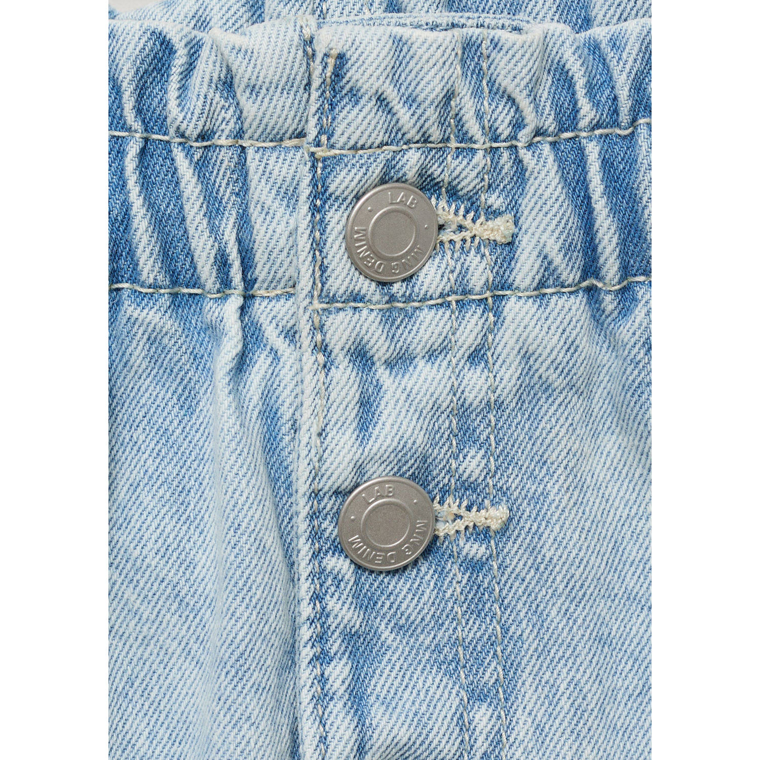 Mango Kids denim spijkerrok light blue denim