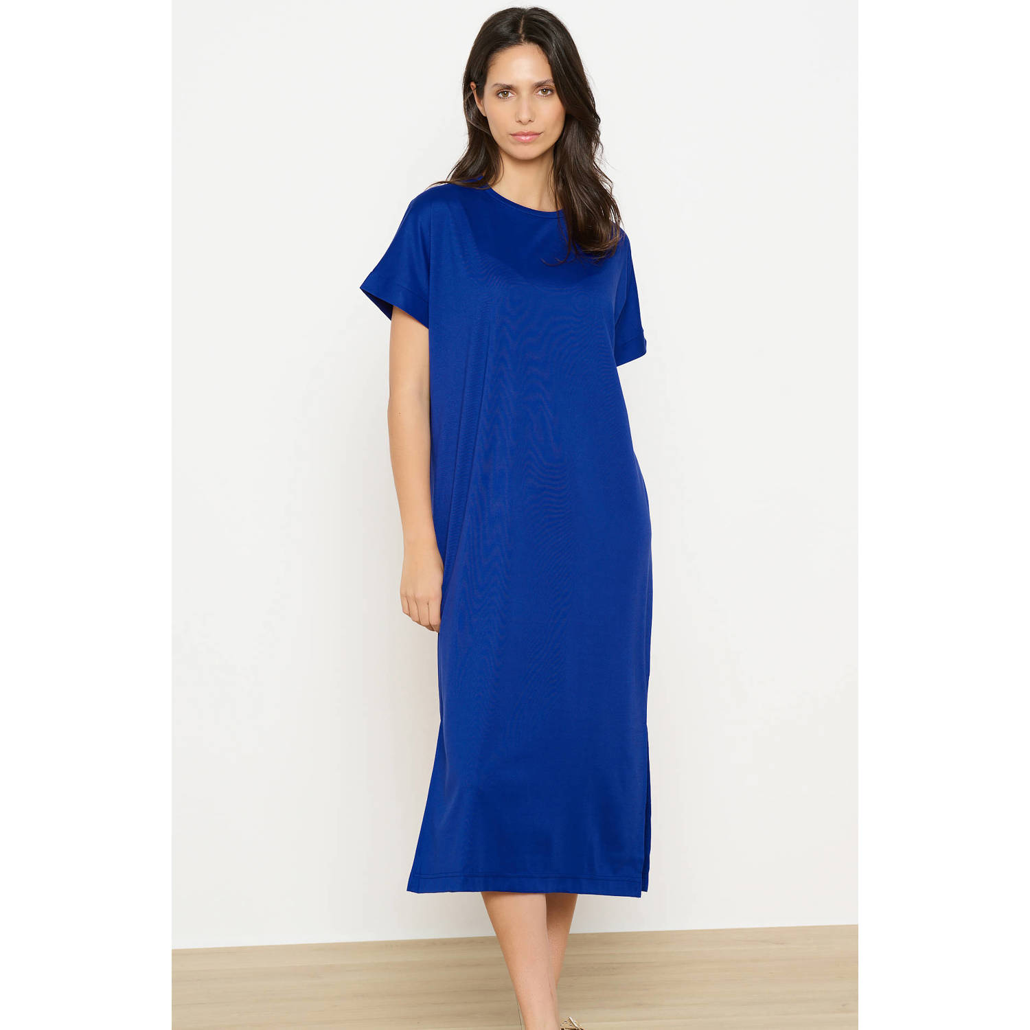 LOLALIZA zomerjurk blauw