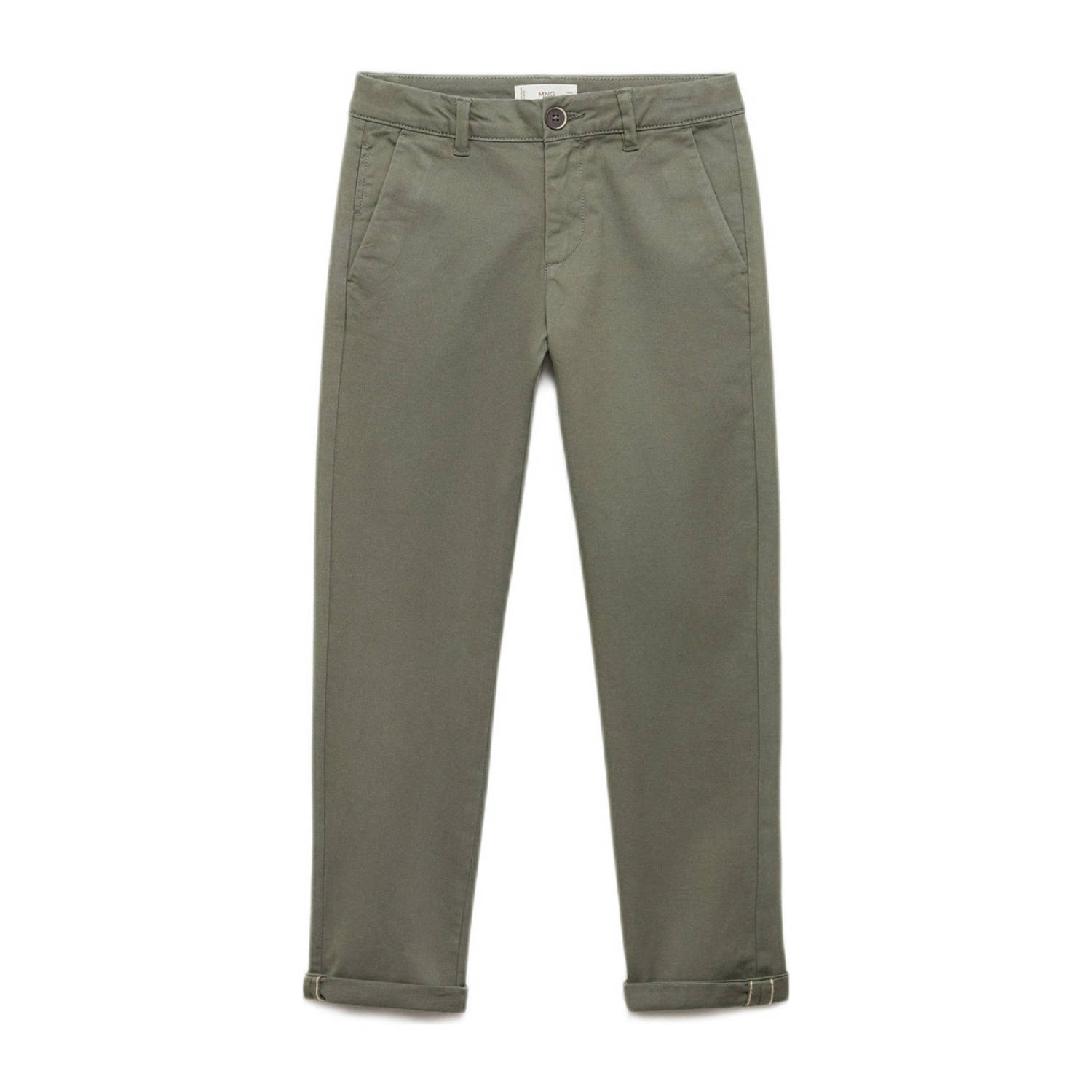 Mango Kids straight casual broek kaki