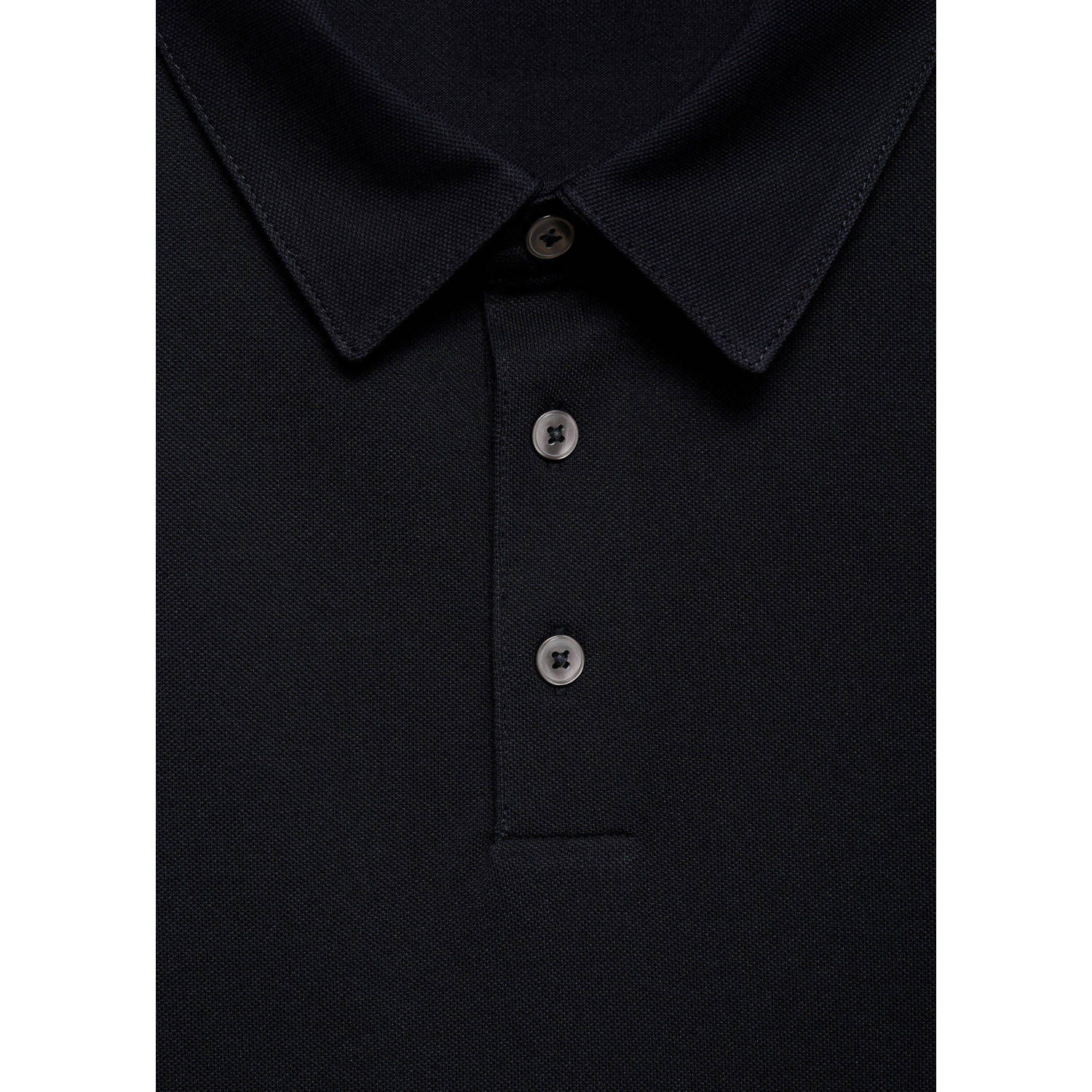 Mango Man slim polo donkerblauw