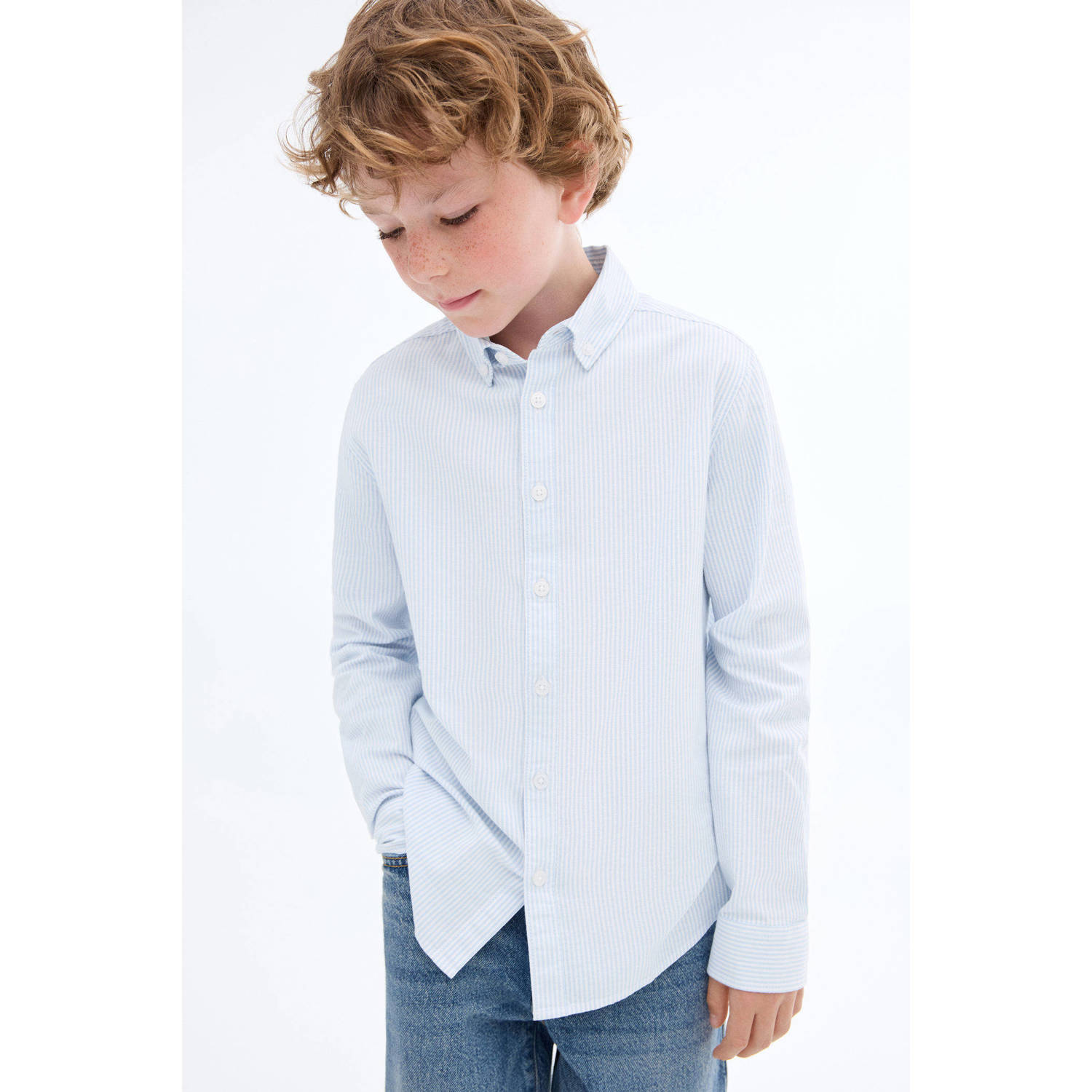 Mango Kids overhemd lichtblauw