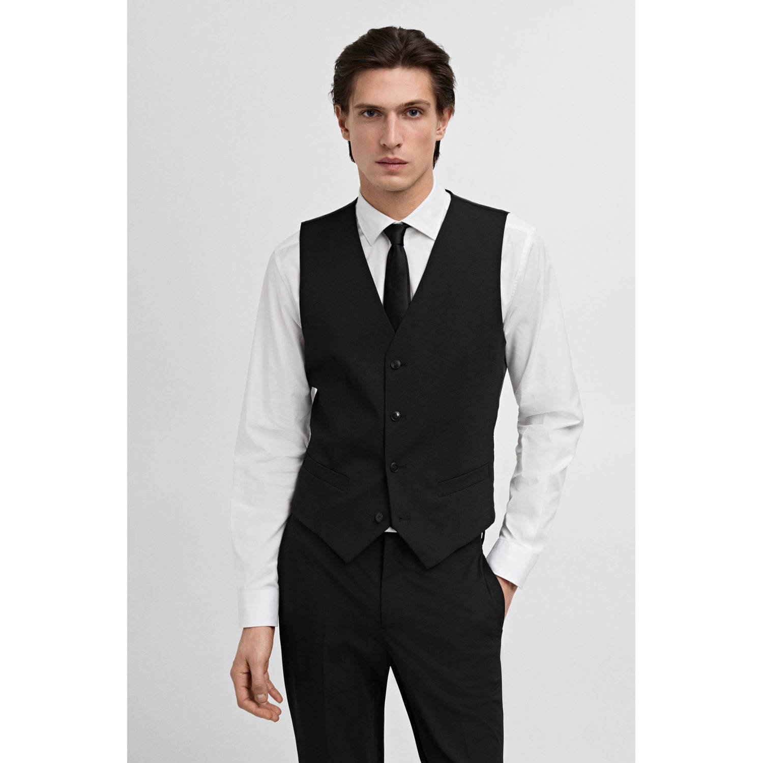 Mango Man gilet zwart