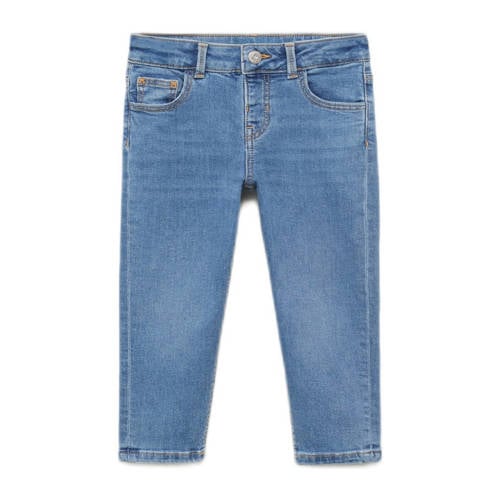 Mango Kids regular waist regular fit jeans medium blue denim afbeelding