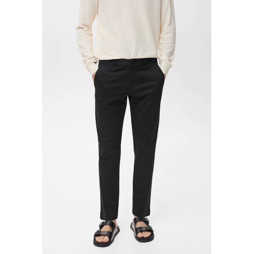 Mango Man tapered chino zwart afbeelding