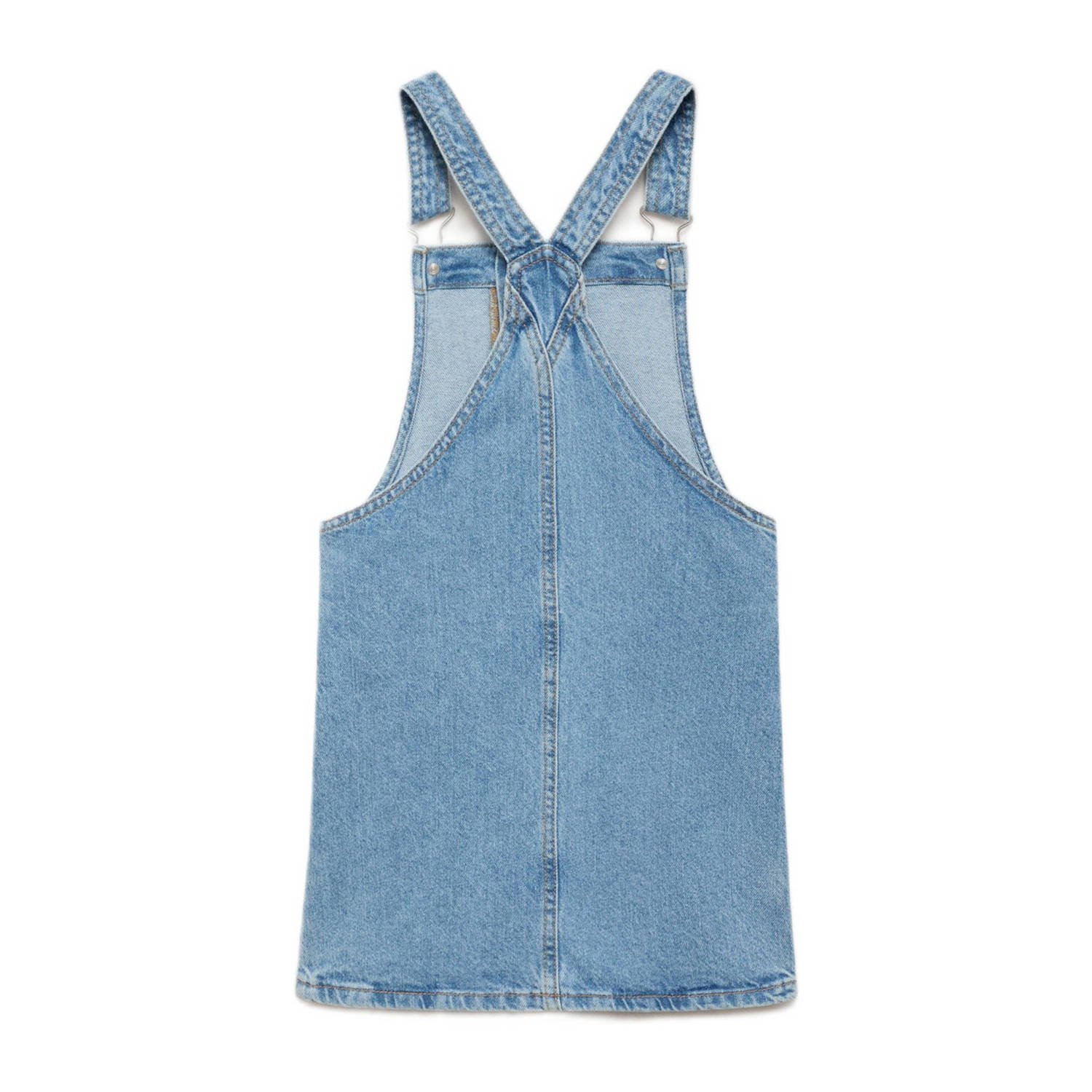 Mango Kids denim spijkerjurk medium blue denim