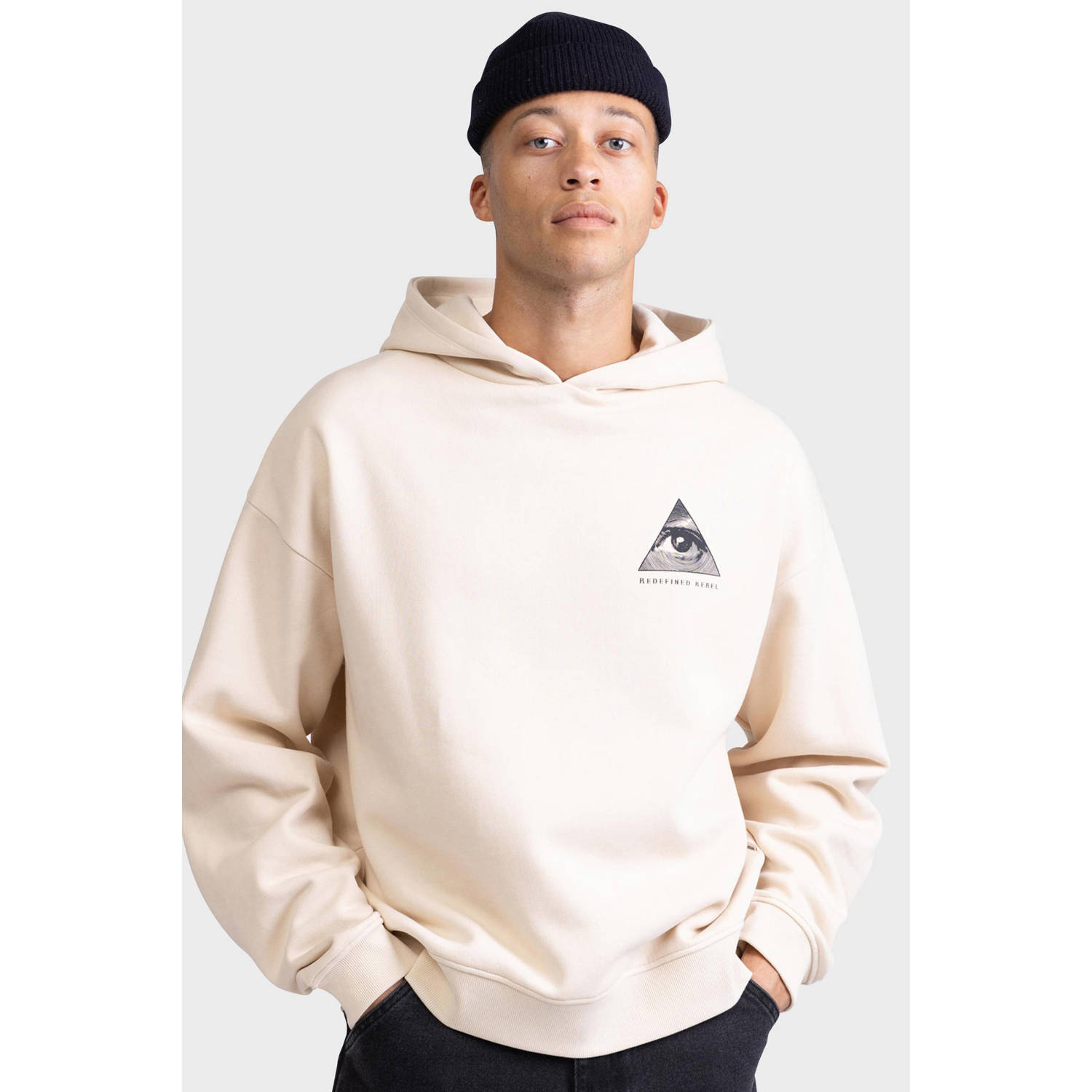 Redefined Rebel hoodie ecru