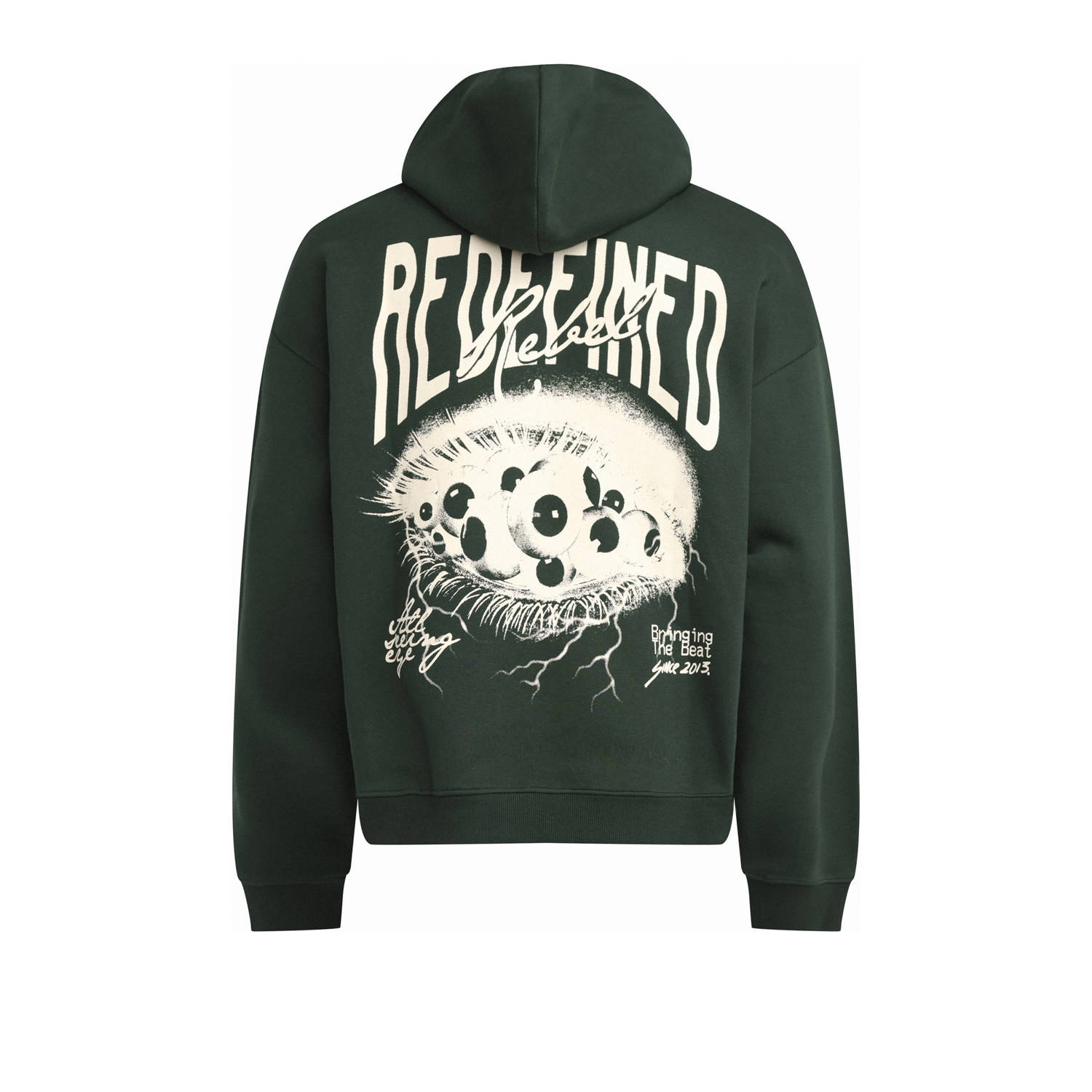 Redefined Rebel hoodie donkergroen