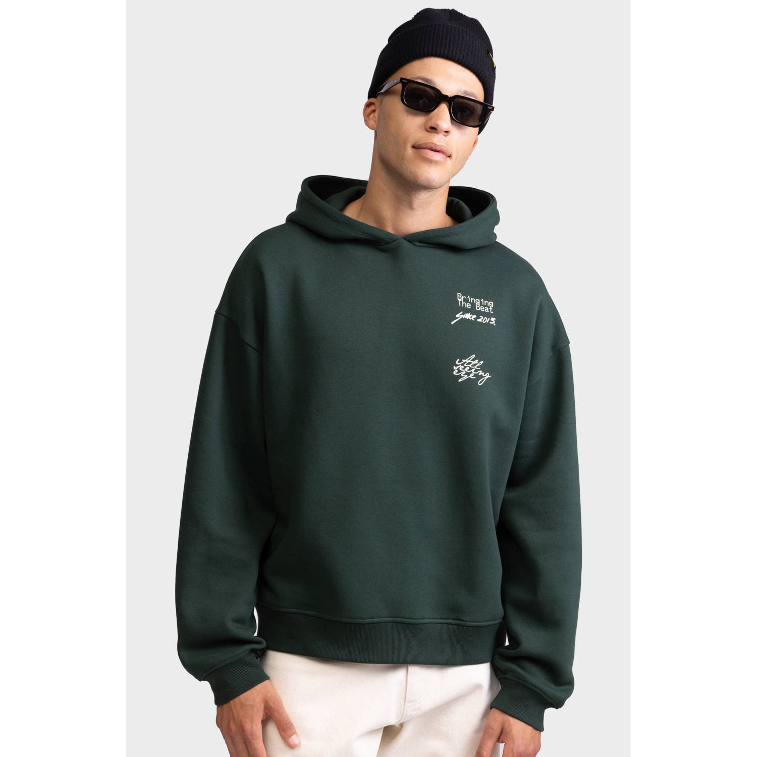 Redefined Rebel hoodie donkergroen