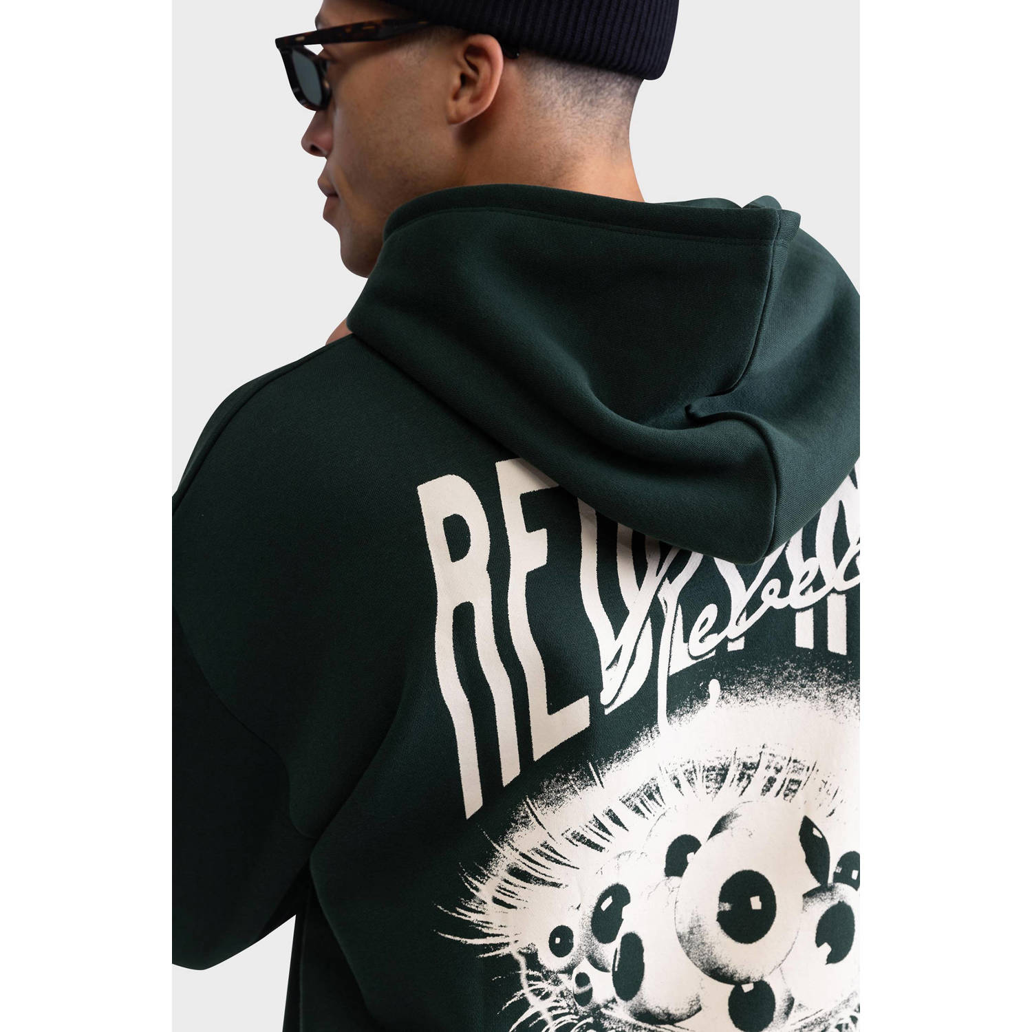 Redefined Rebel hoodie donkergroen