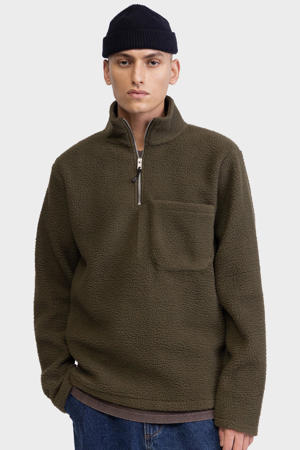 fleece fleecetrui groen