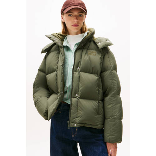 Tommy Jeans gewatteerde jas groen afbeelding
