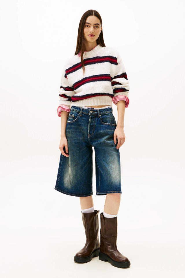 Tommy Jeans gebreide trui met wol wit wehkamp - Main Image