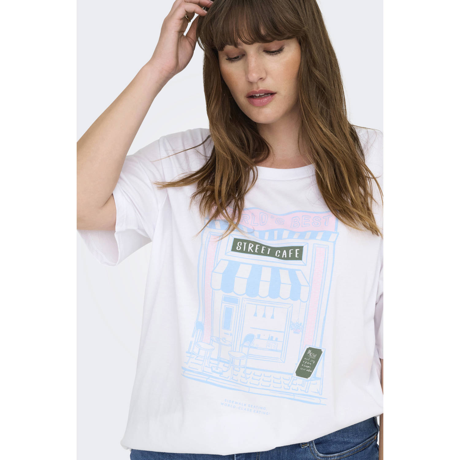 ONLY CARMAKOMA T-shirt wit