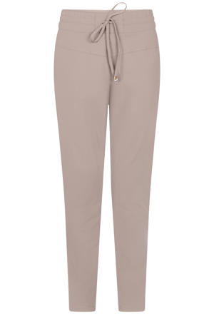 skinny regular waist casual broek taupe