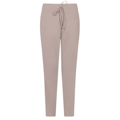 Zoso skinny regular waist casual broek taupe afbeelding