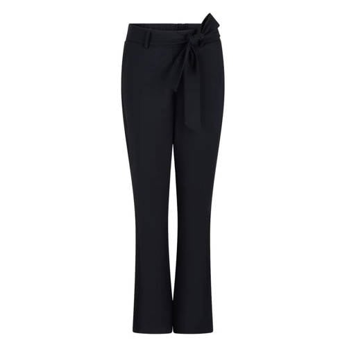 Zoso straight high waist casual broek zwart afbeelding