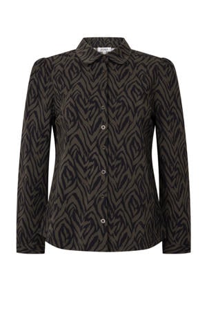 blouse donkergroen