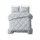 W dekbed zonder overtrek met kussensloop Lazy - blauw/ecru