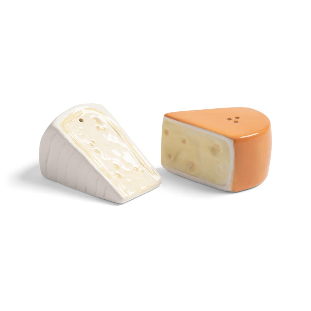 &k amsterdam peper- en zoutstel Cheese (set van 2)