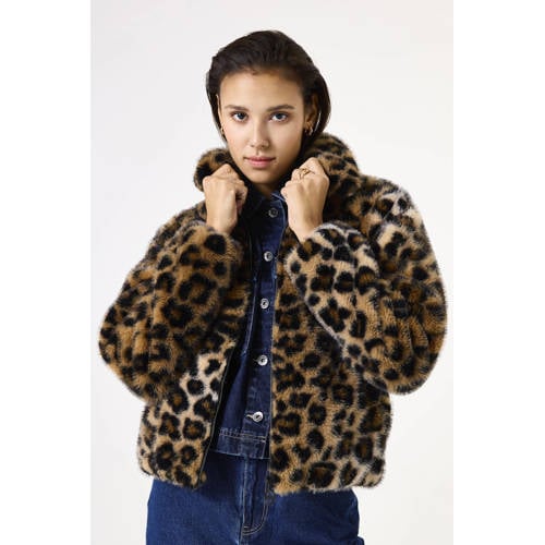 Garcia faux fur jas bruin afbeelding